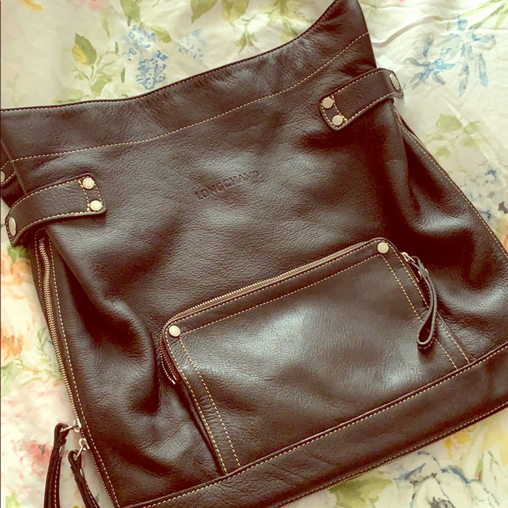 Authentic Longchamp Black Square Bag
